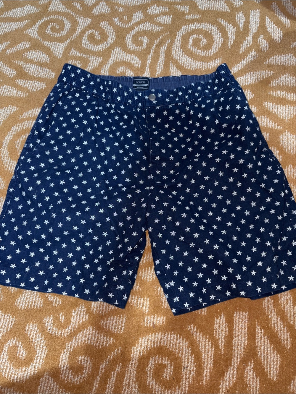 J.Crew Tripper Navy Blue Star-Print Men’s Shorts